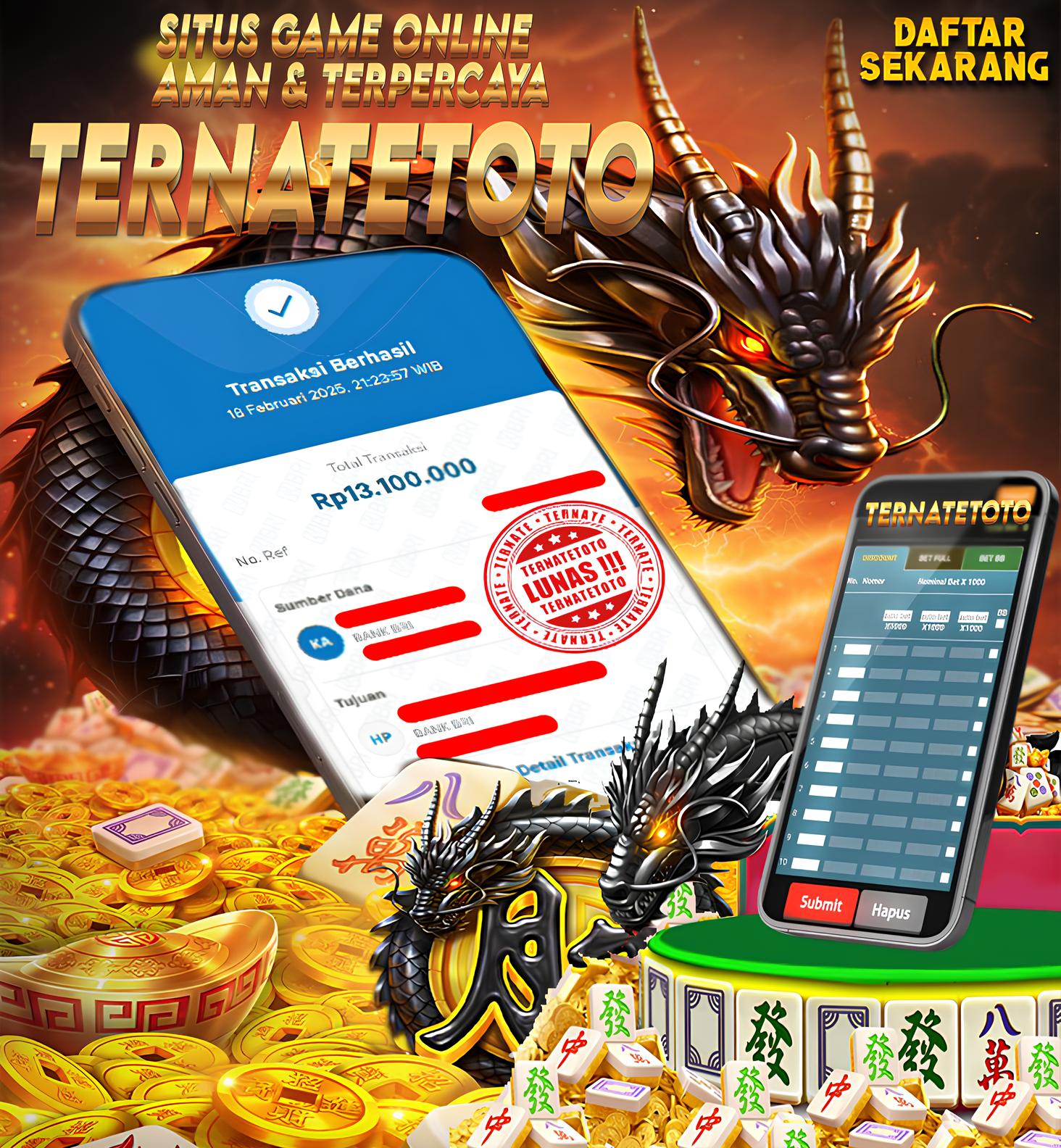 TERNATETOTO - JACKPOT SLOT DRAGON HATCH Rp. 13,100,000,-