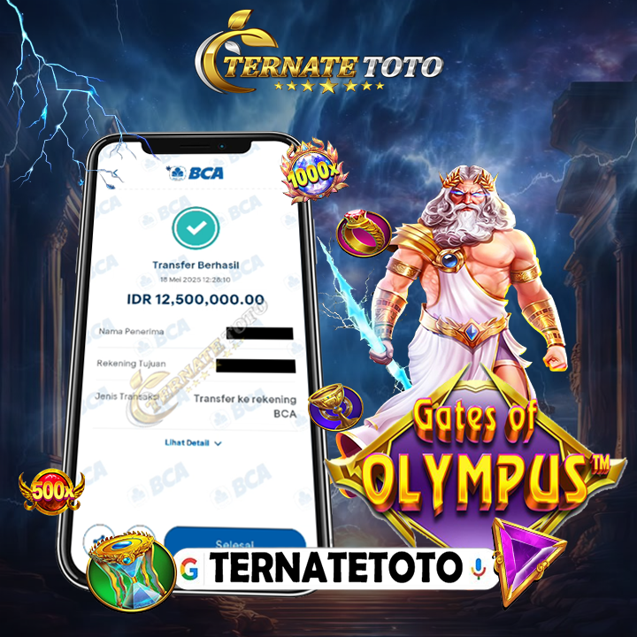 TERNATETOTO - MENANG GATES OF OLYMPUS Rp.12,500,000,-
