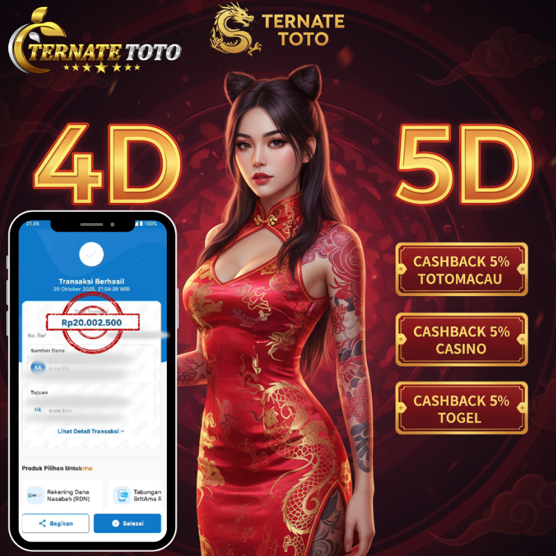 TERNATETOTO - MENANG TOTO MACAU Rp.20,000,000,-