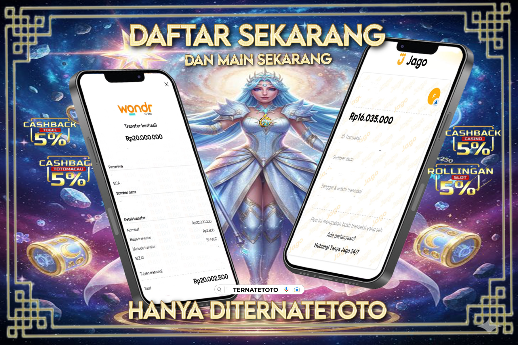 TERNATETOTO - JACKPOT STARLIGHT PRINCESS 1000 Rp.36,035,000,-