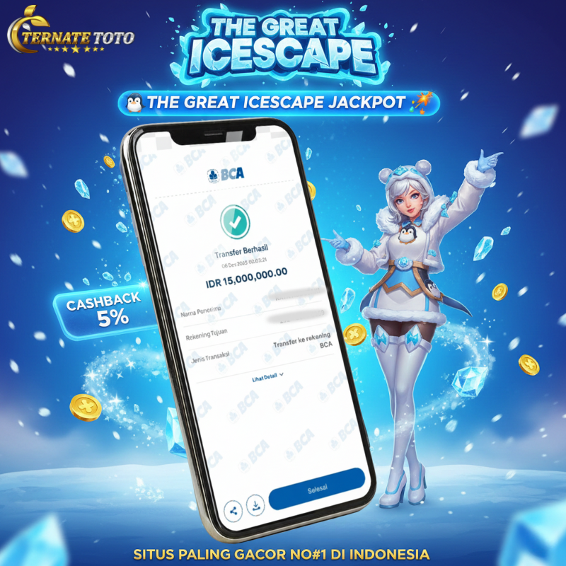 TERNATETOTO - JACKPOT THE GREAT ICESCAPE Rp.15,000,000